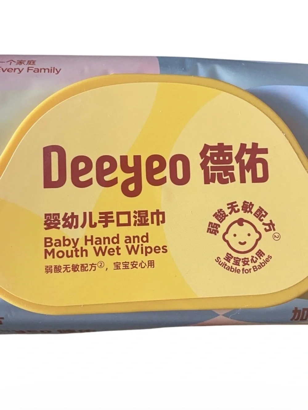 Deeyeo Hand and Mouth Wet Wipes 80-sheet count